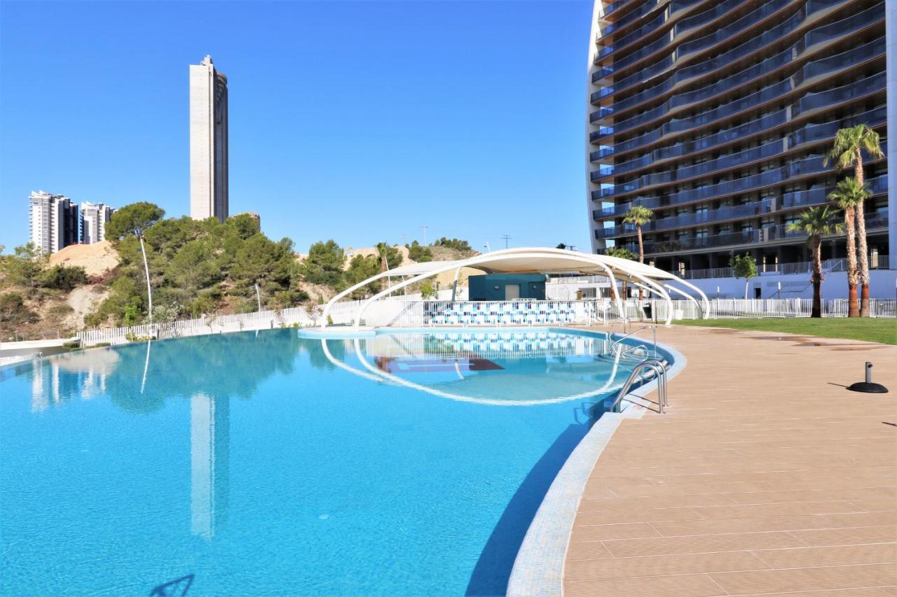 Sunset Waves Deluxe Apartments Poniente Beach Resort 貝尼多姆 外观 照片