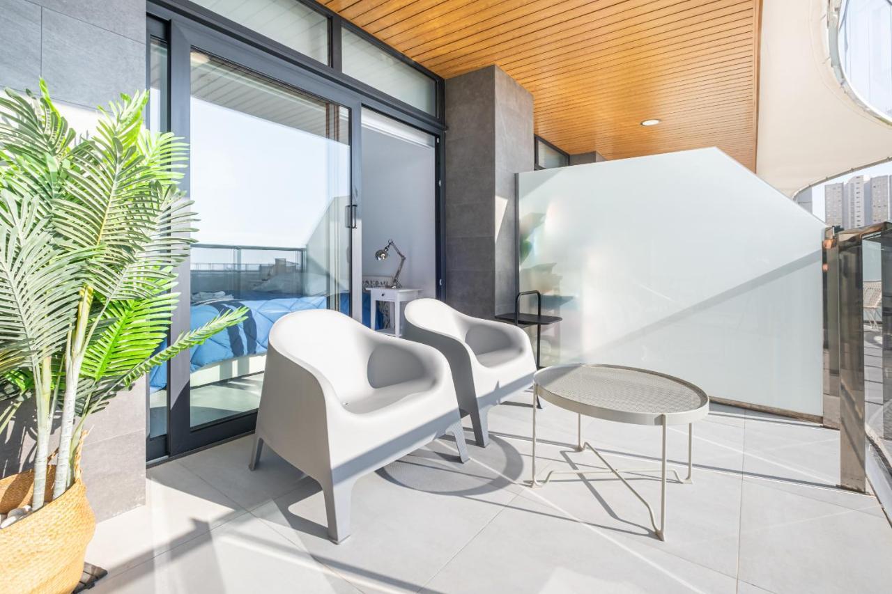 Sunset Waves Deluxe Apartments Poniente Beach Resort 貝尼多姆 外观 照片