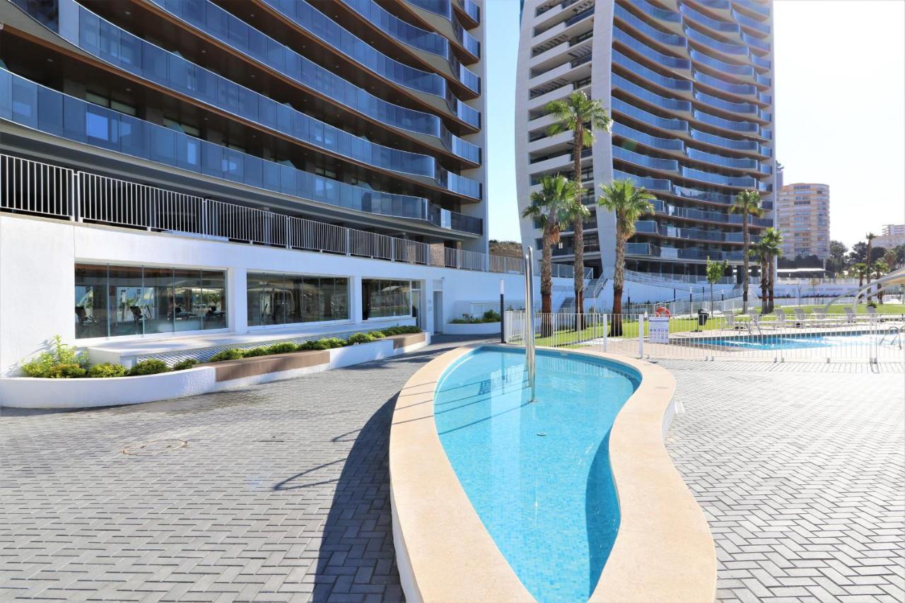 Sunset Waves Deluxe Apartments Poniente Beach Resort 貝尼多姆 外观 照片