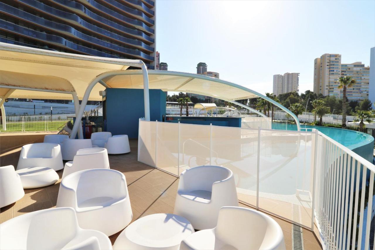 Sunset Waves Deluxe Apartments Poniente Beach Resort 貝尼多姆 外观 照片