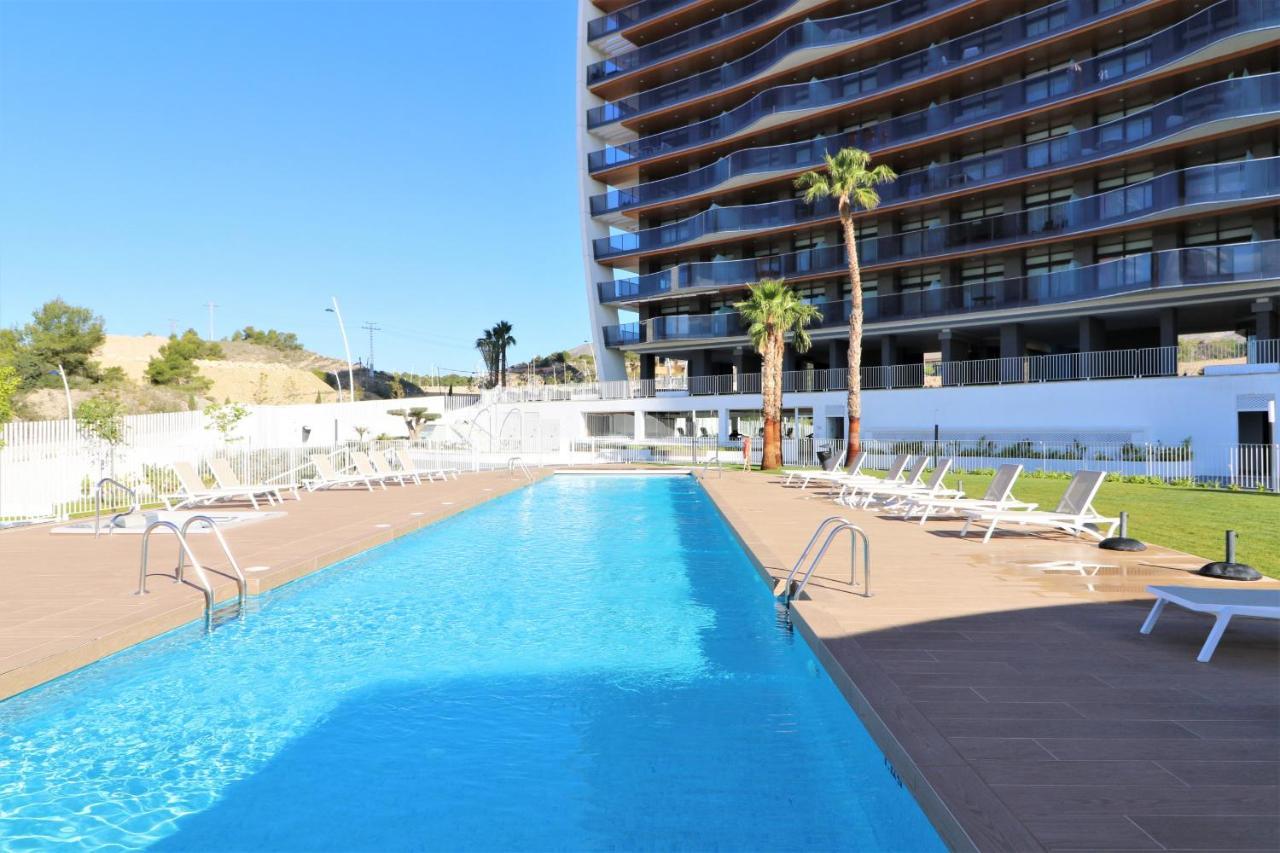 Sunset Waves Deluxe Apartments Poniente Beach Resort 貝尼多姆 外观 照片