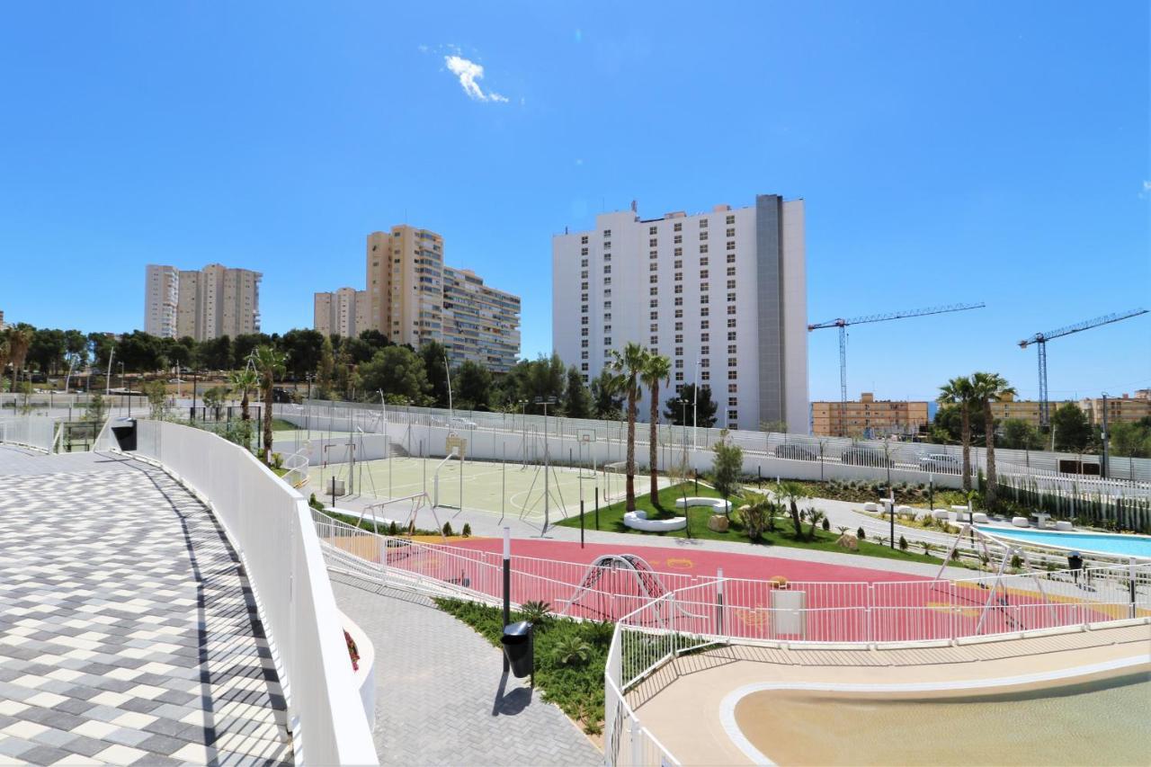 Sunset Waves Deluxe Apartments Poniente Beach Resort 貝尼多姆 外观 照片