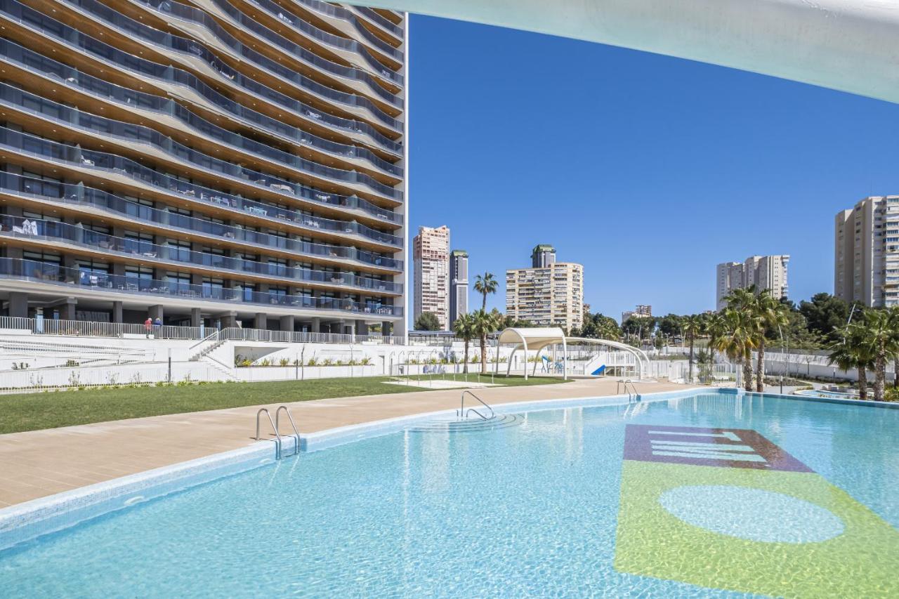 Sunset Waves Deluxe Apartments Poniente Beach Resort 貝尼多姆 外观 照片