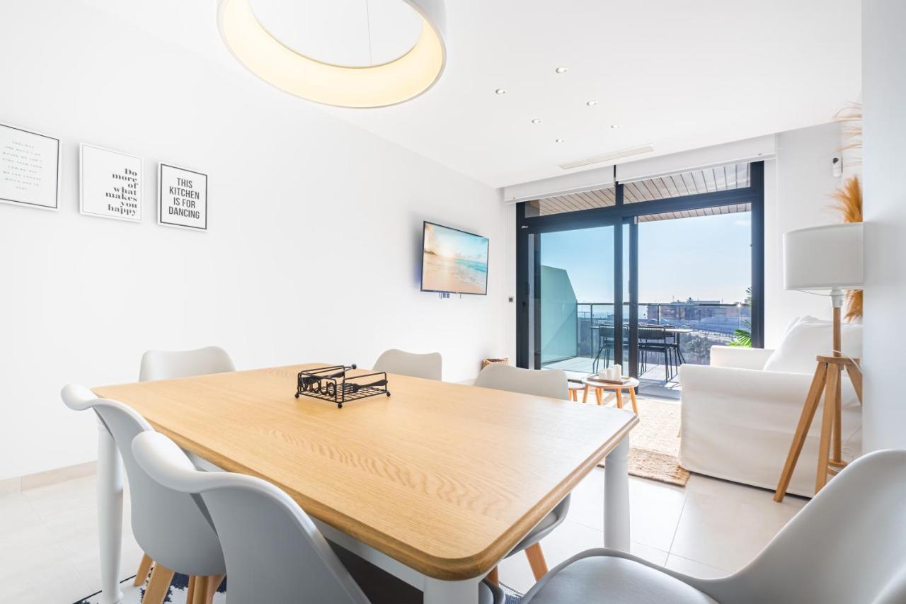 Sunset Waves Deluxe Apartments Poniente Beach Resort 貝尼多姆 外观 照片