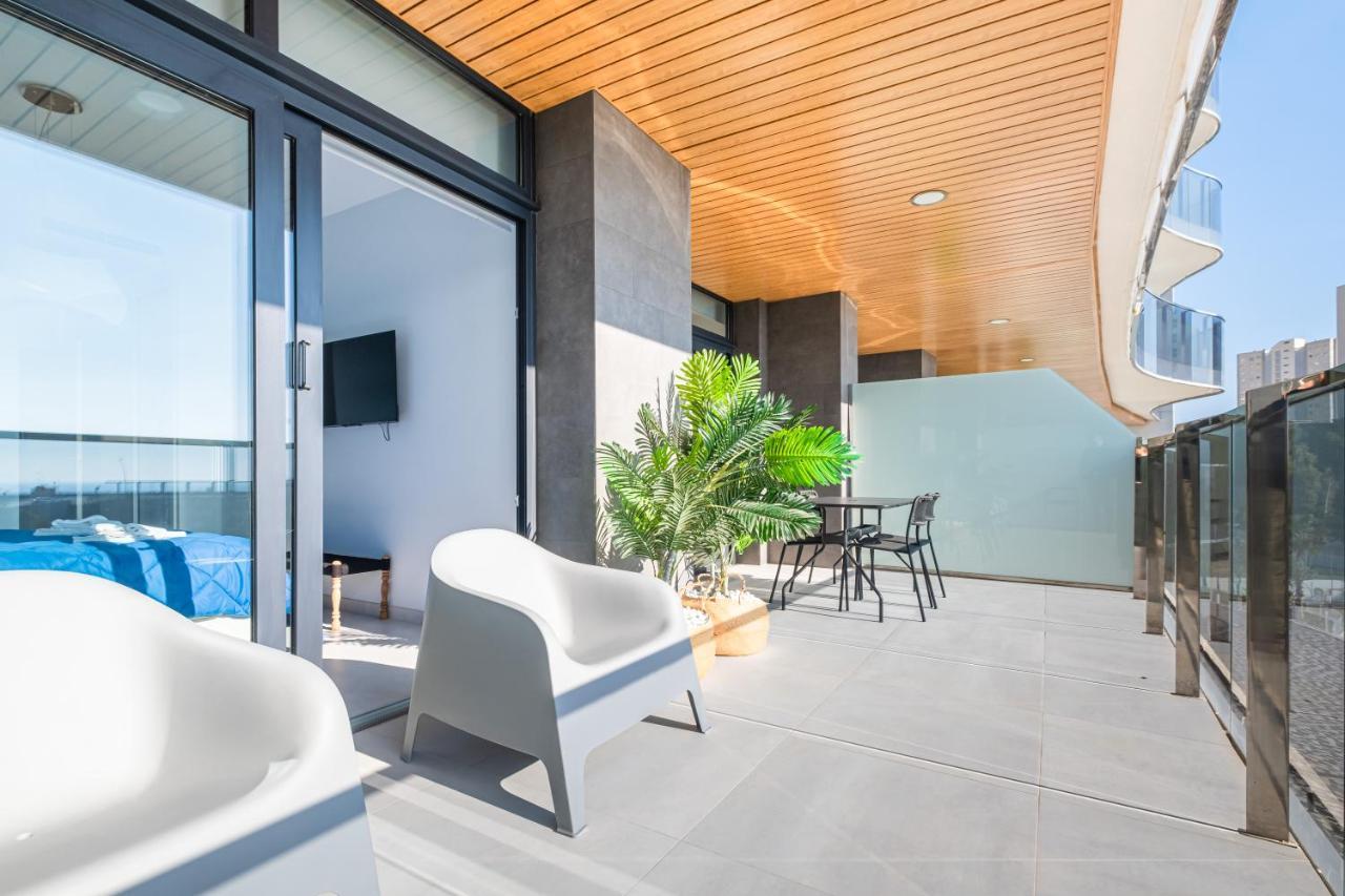 Sunset Waves Deluxe Apartments Poniente Beach Resort 貝尼多姆 外观 照片