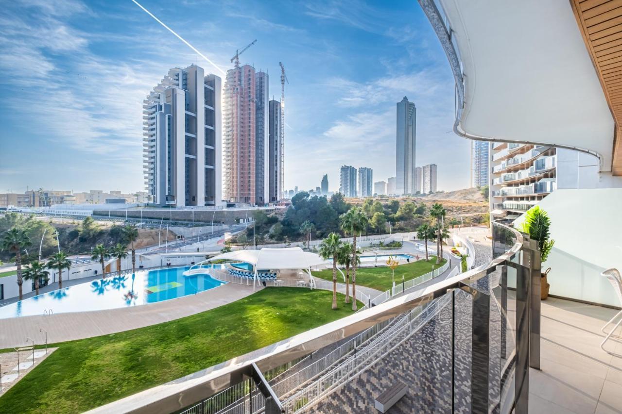 Sunset Waves Deluxe Apartments Poniente Beach Resort 貝尼多姆 外观 照片