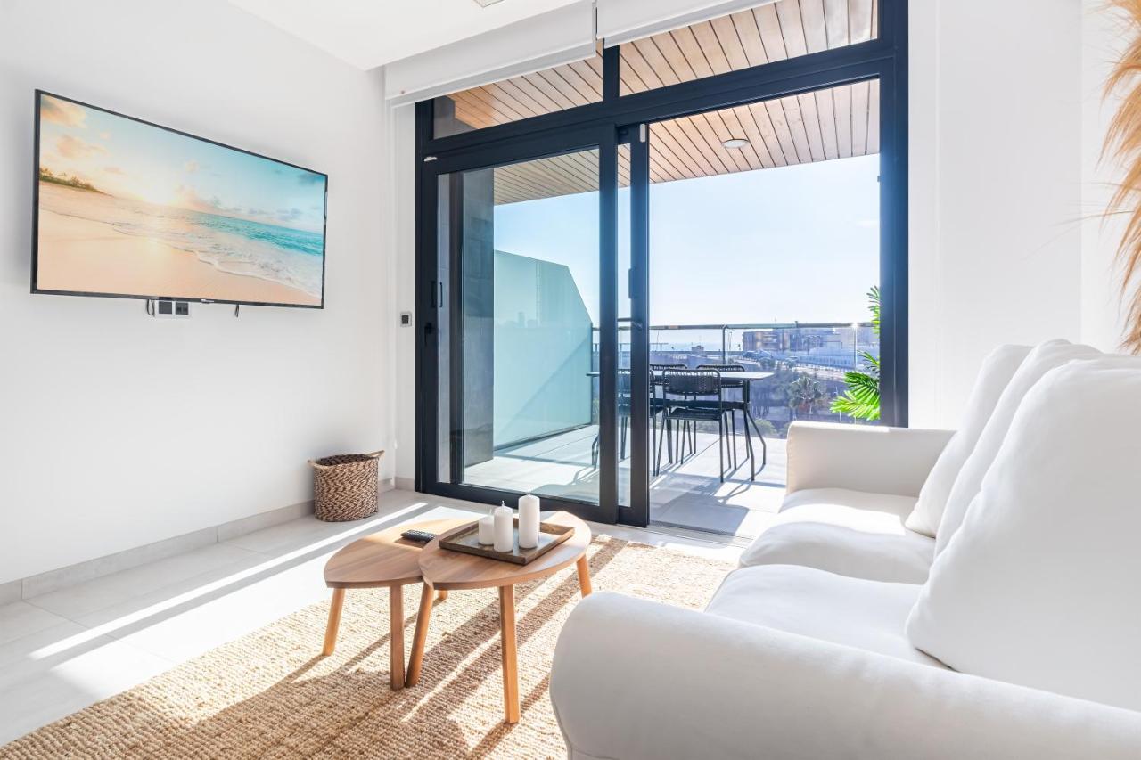 Sunset Waves Deluxe Apartments Poniente Beach Resort 貝尼多姆 外观 照片